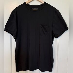 Outerknown Sojourn Tee XL Black Pocket T-Shirt Organic Pima Cotton